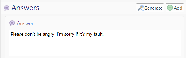 generate answer desktop
