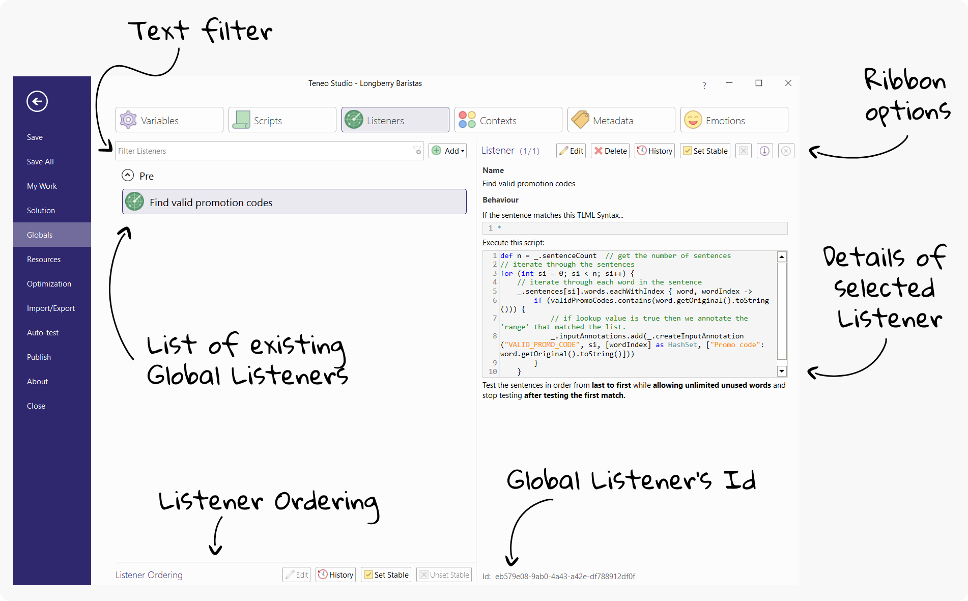 global listeners view