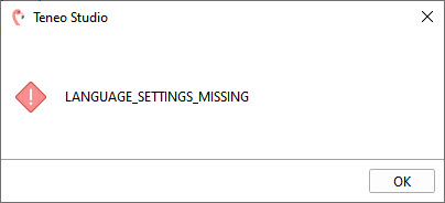 Language Settings Missing