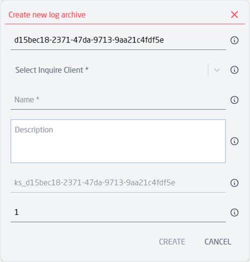 Create new log archive